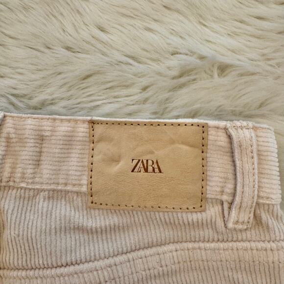 Zara High Rise Flat Front Corduroy Pants Girls 11-12 - Picture 4 of 13